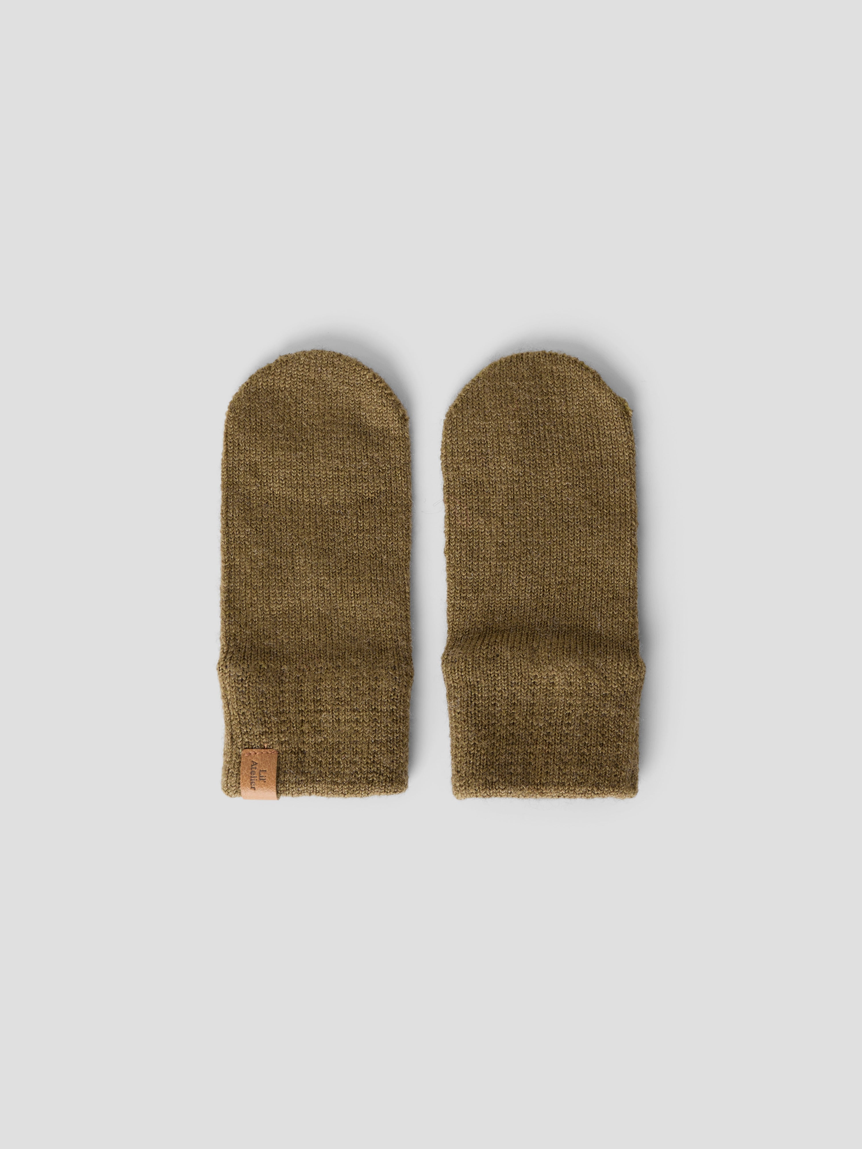 Lil Atelier Nanson - Knit Mittens - Kangaroo
