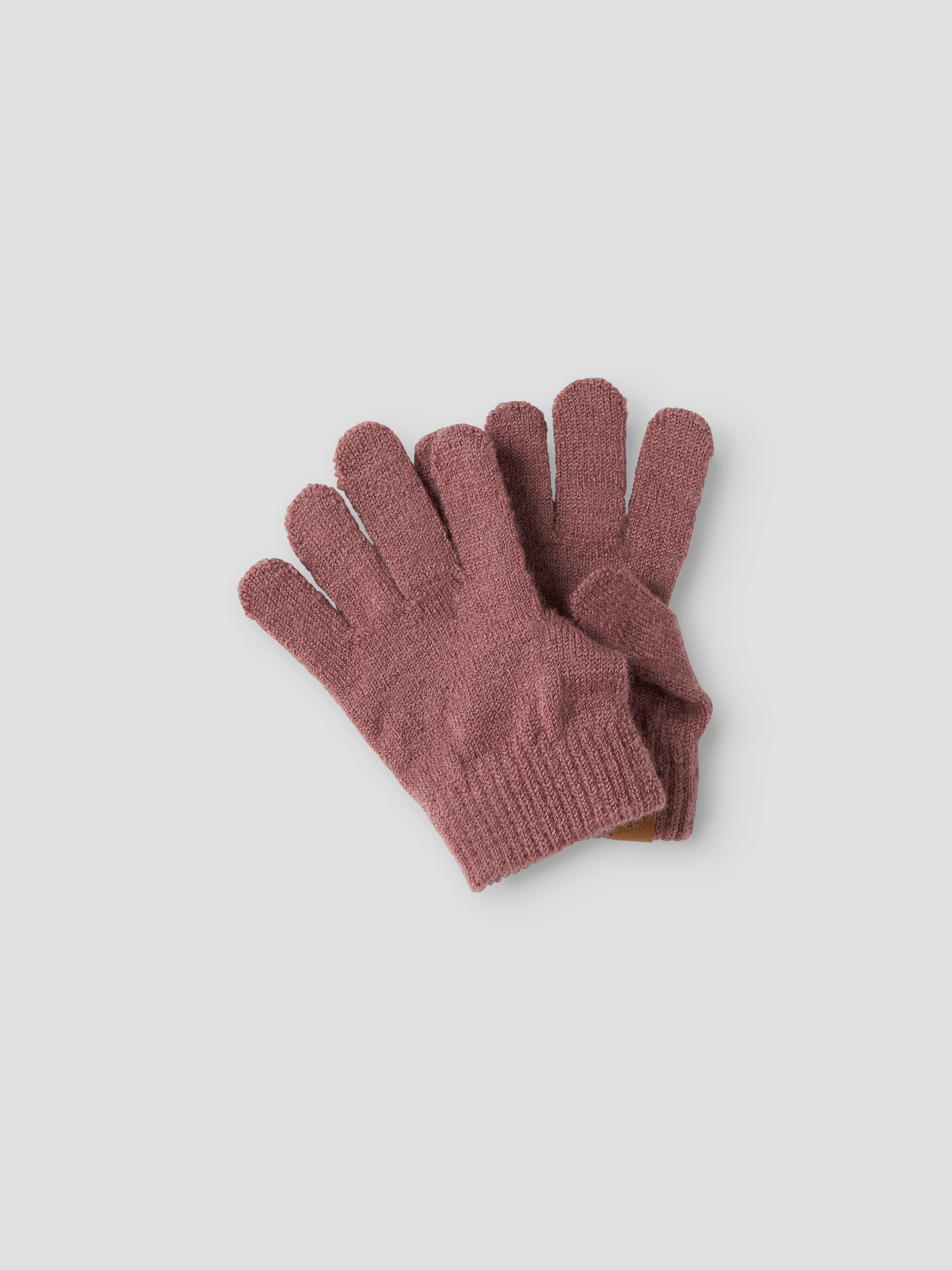 Lil Atelier Nanson - Knit Gloves - Withered Rose