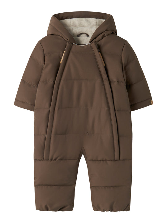 Lil Atelier - Lamedow03 Puffer Snowsuit - Dark Earth