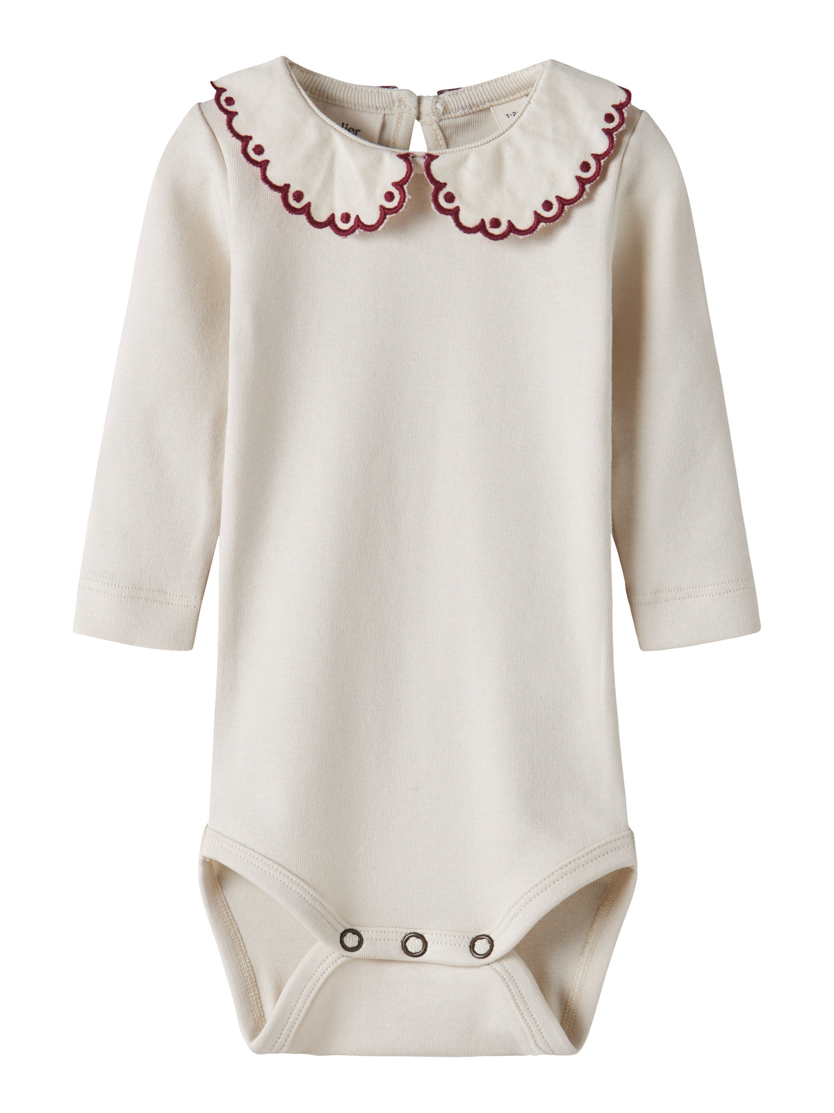 Lil' Atelier Fundo – Lia LS Slim Body - Turtledove / Biking Red