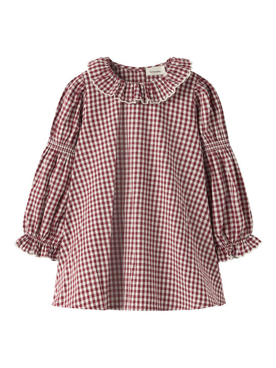 Lil Atelier Roanne - LS Loose Dress - Biking Red
