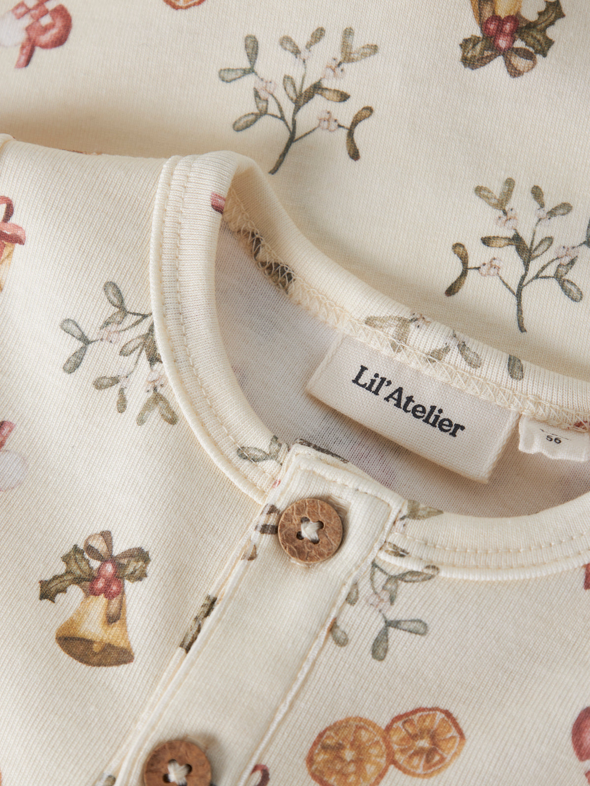 Lil Atelier Layo - Gip LS Slim Suit - Turtledove / Old Christmas