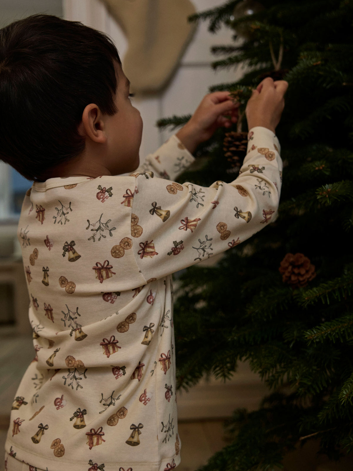 Lil Atelier Layo - Git LS Nightset - Turtledove / Old Christmas