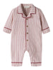Lil Atelier Sage - Nun Loose Night Suit - Turtledove / Biking Red