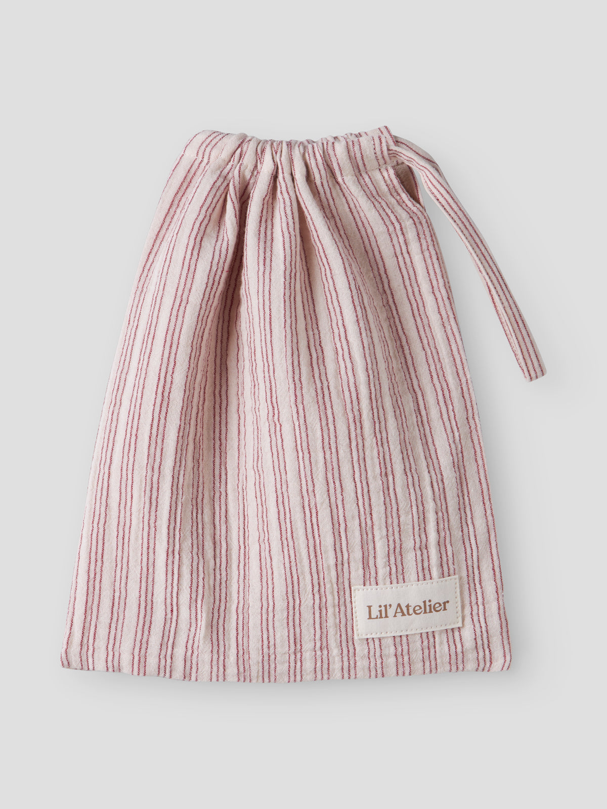 Lil Atelier Sage - Nun Pyjamas Set - Turtledove / Biking Red