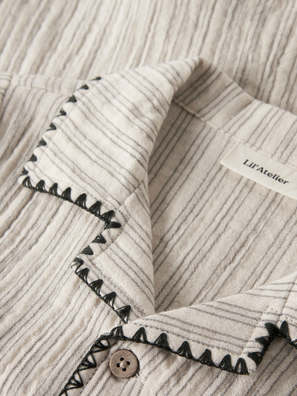 Lil Atelier Sage - Nun Pyjamas Set - Turtledove / Mulled Basil