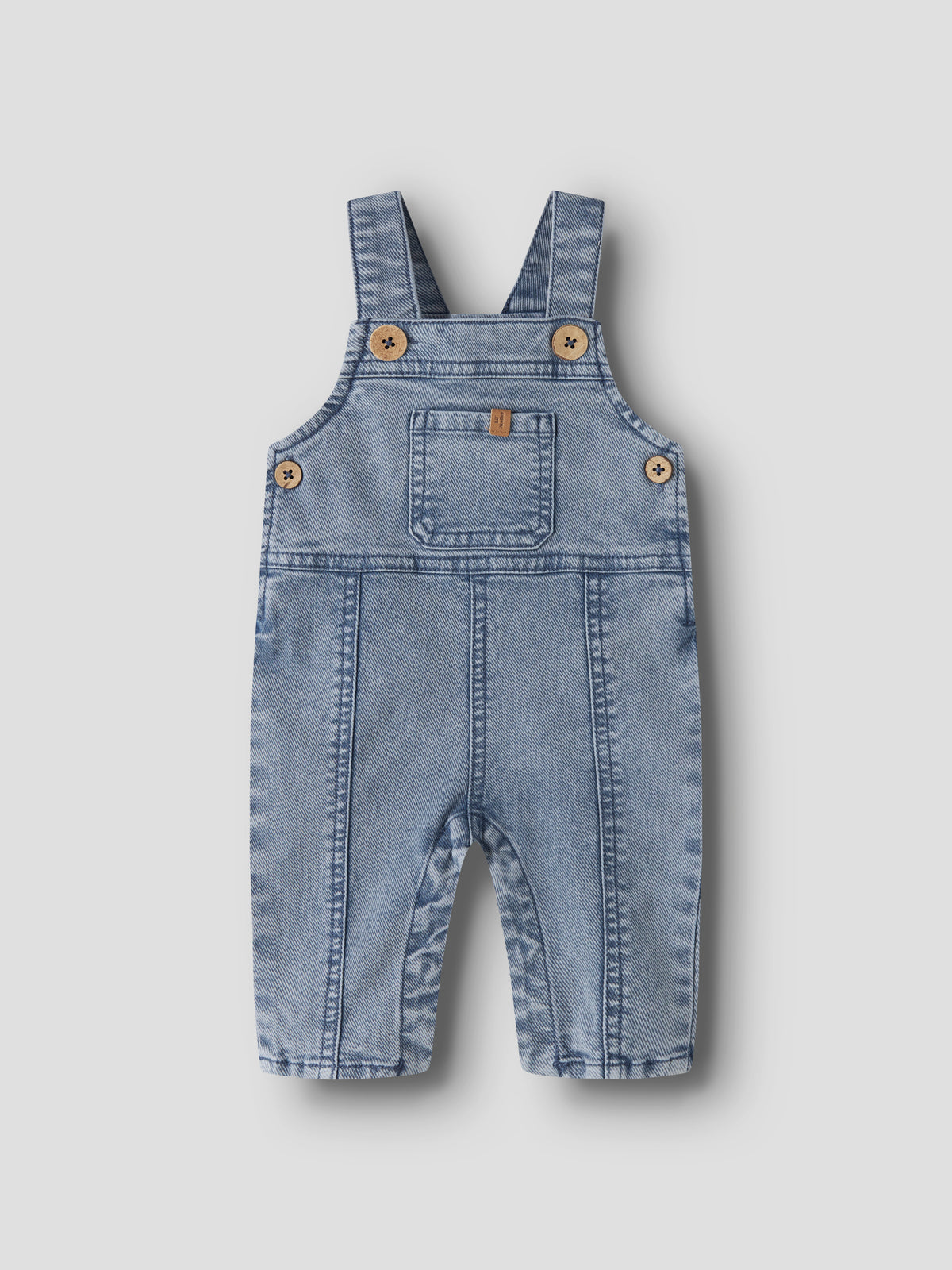 Lil Atelier Devas - Baggy Denim Overall 6005 - Medium Blue Denim