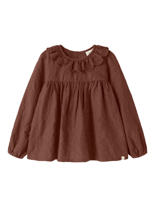 Lil Atelier - Nopa LS Loose Shirt - Mahogany