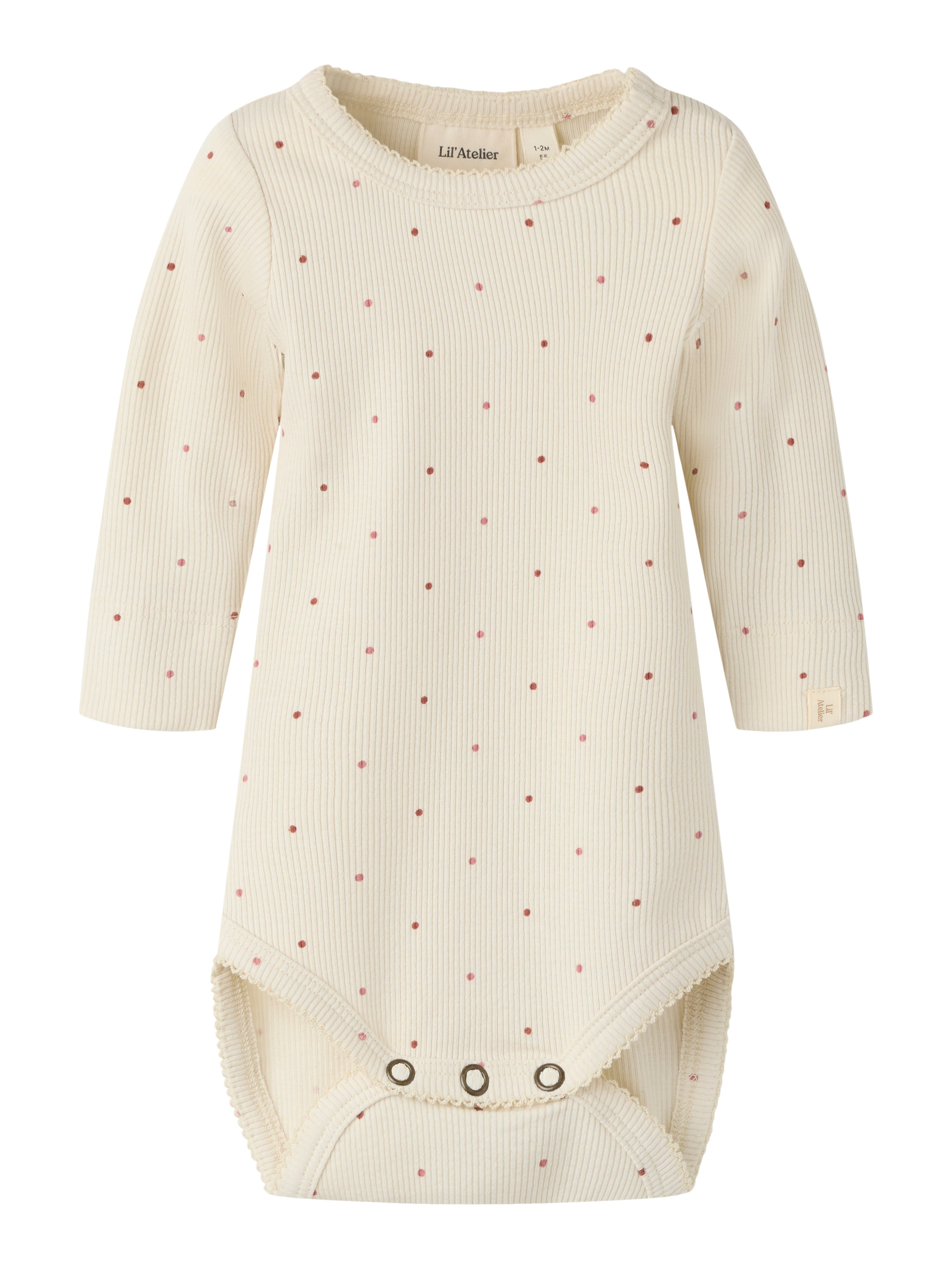 Lil Atelier - Gago Kos LS Slim Body - Turtledove / Dot