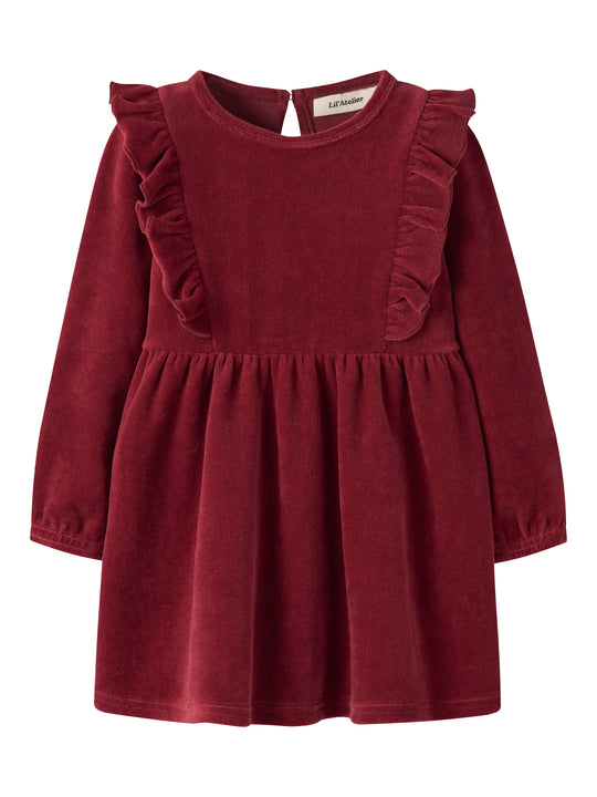 Lil Atelier Saga - Sag LS Dress - Biking Red