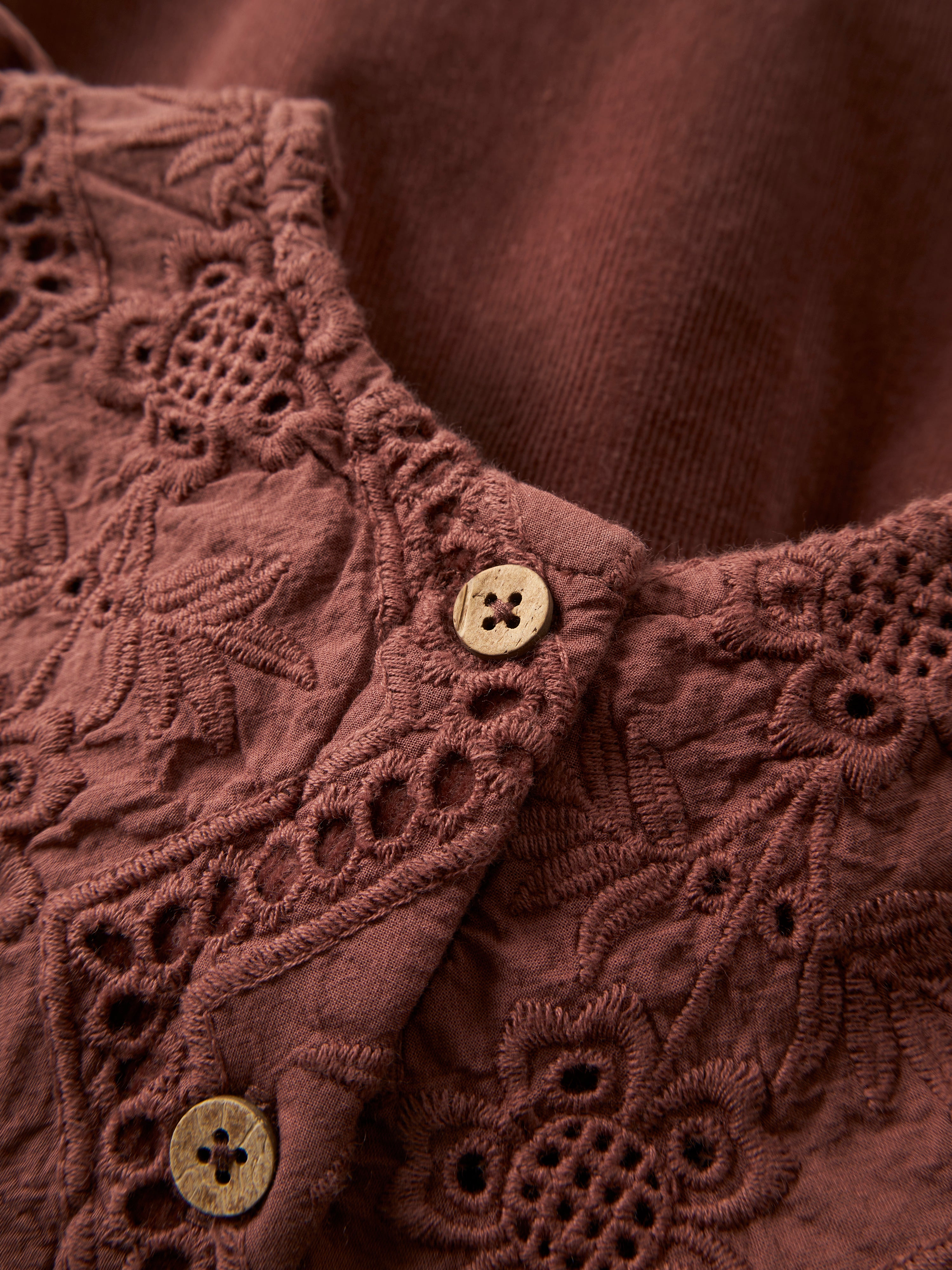 Lil Atelier Onellas - Cord Skirtall - Mahogany