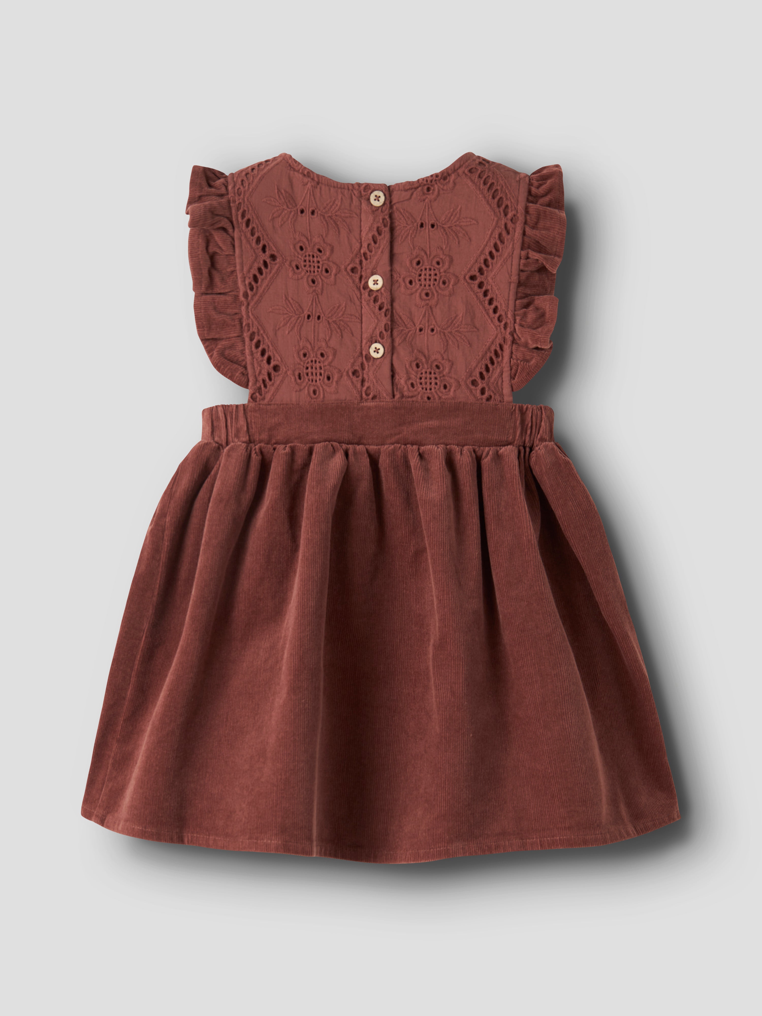 Lil Atelier Onellas - Cord Dress - Mahogany
