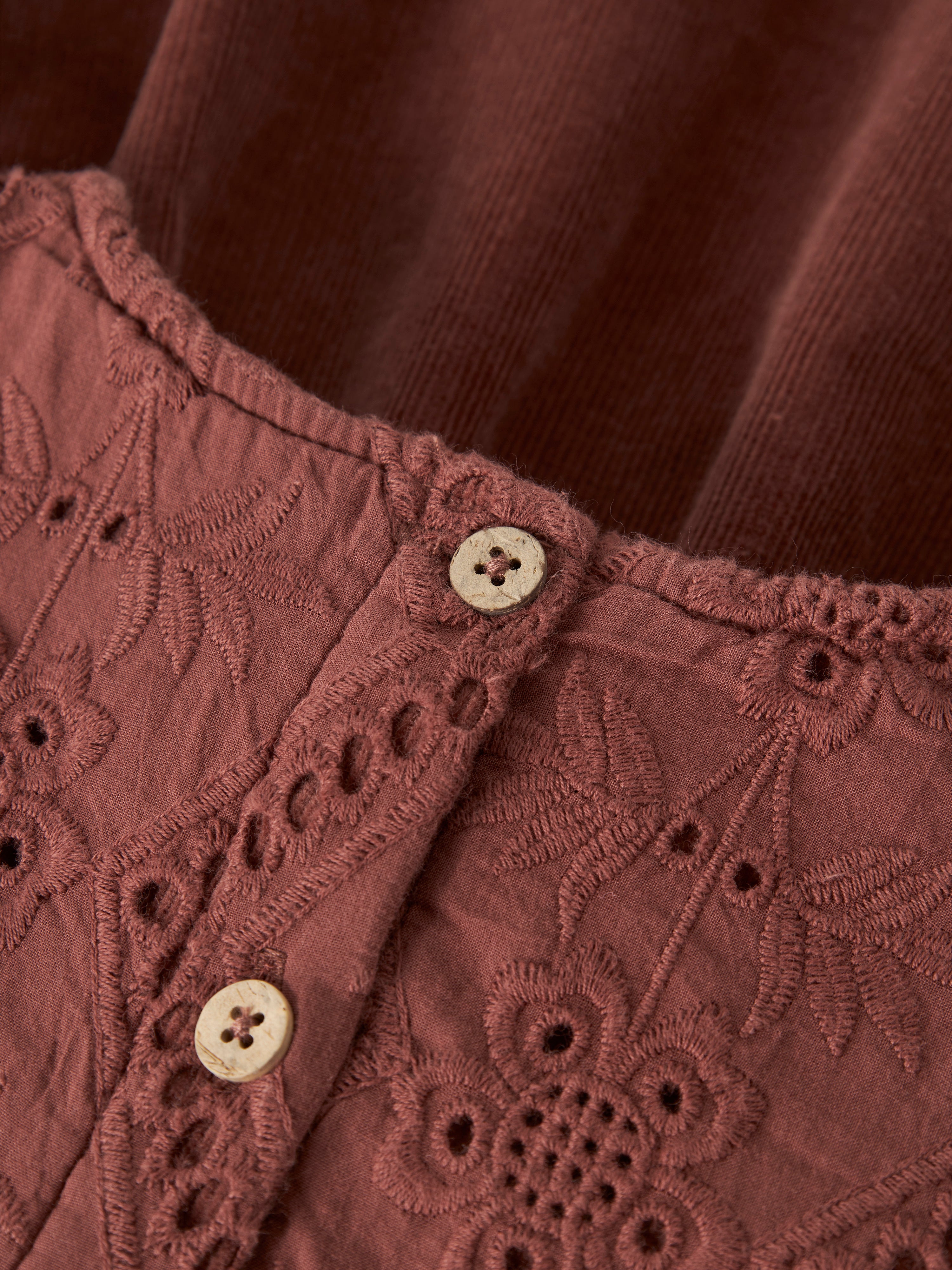 Lil Atelier Onellas - Cord Dress - Mahogany