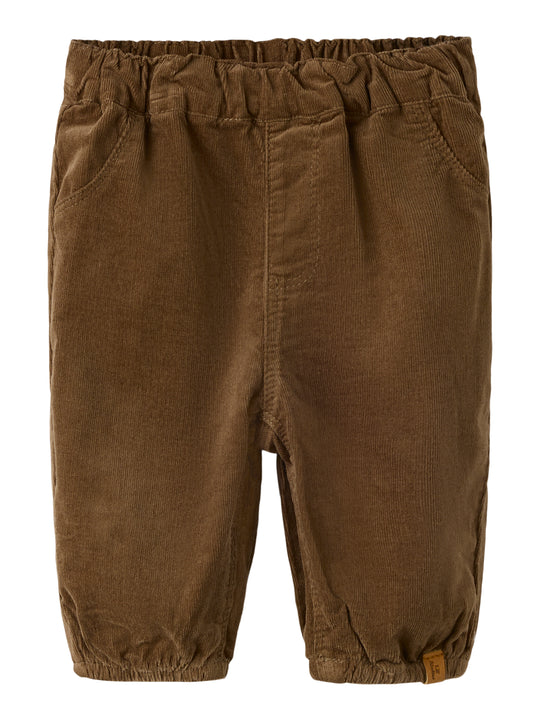 Lil Atelier Somba - Loose Cord Pant - Teak