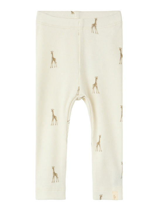 Lil Atelier Gavo - Elf Slim Leggings - Turtledove/Giraffe