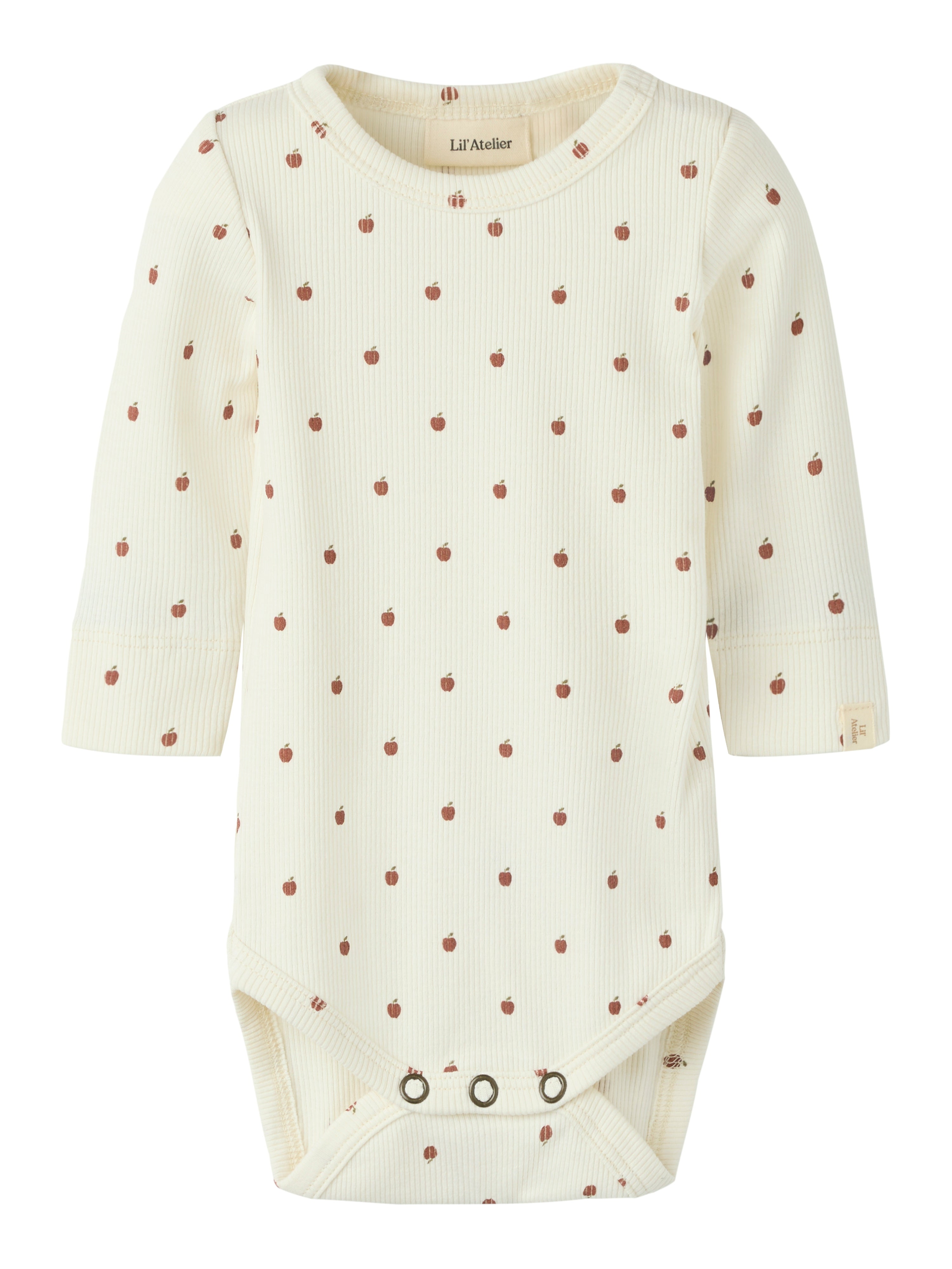 Lil Atelier Gago - Kim LS Slim body - Turtledove/Apple