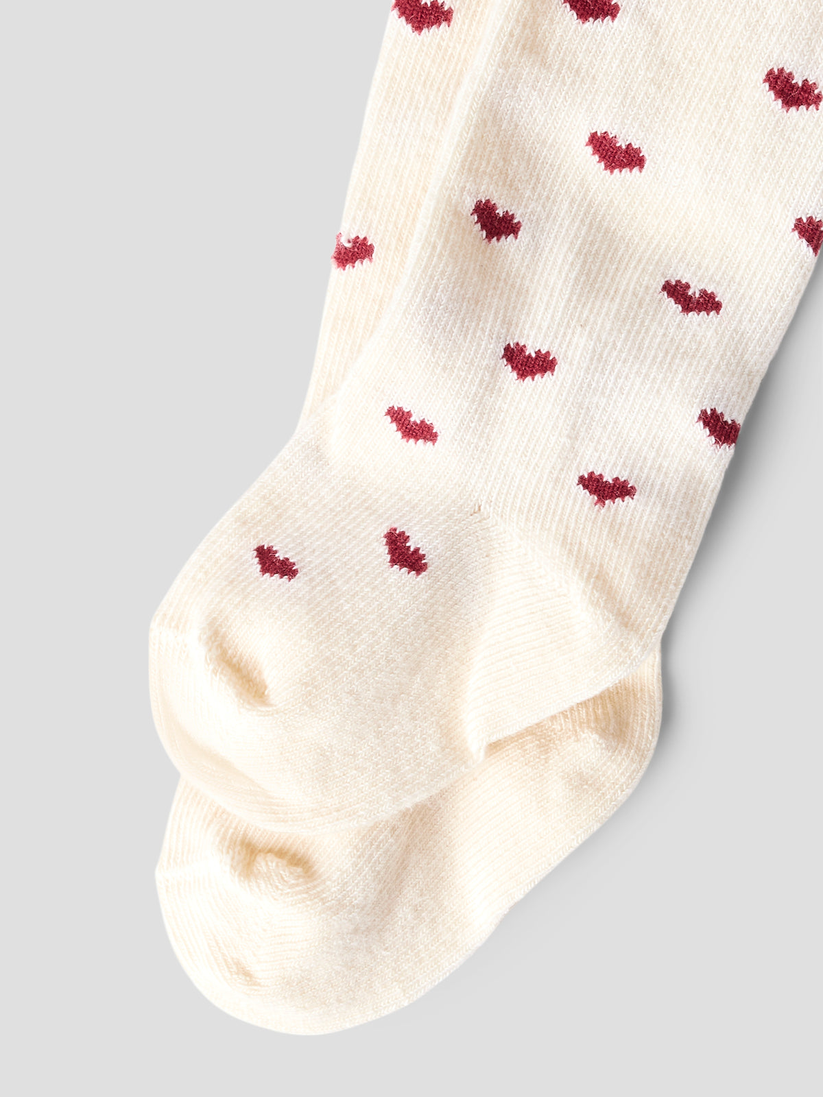 Lil Atelier Reba - Len Pantyhose - Turtledove / Biking Red