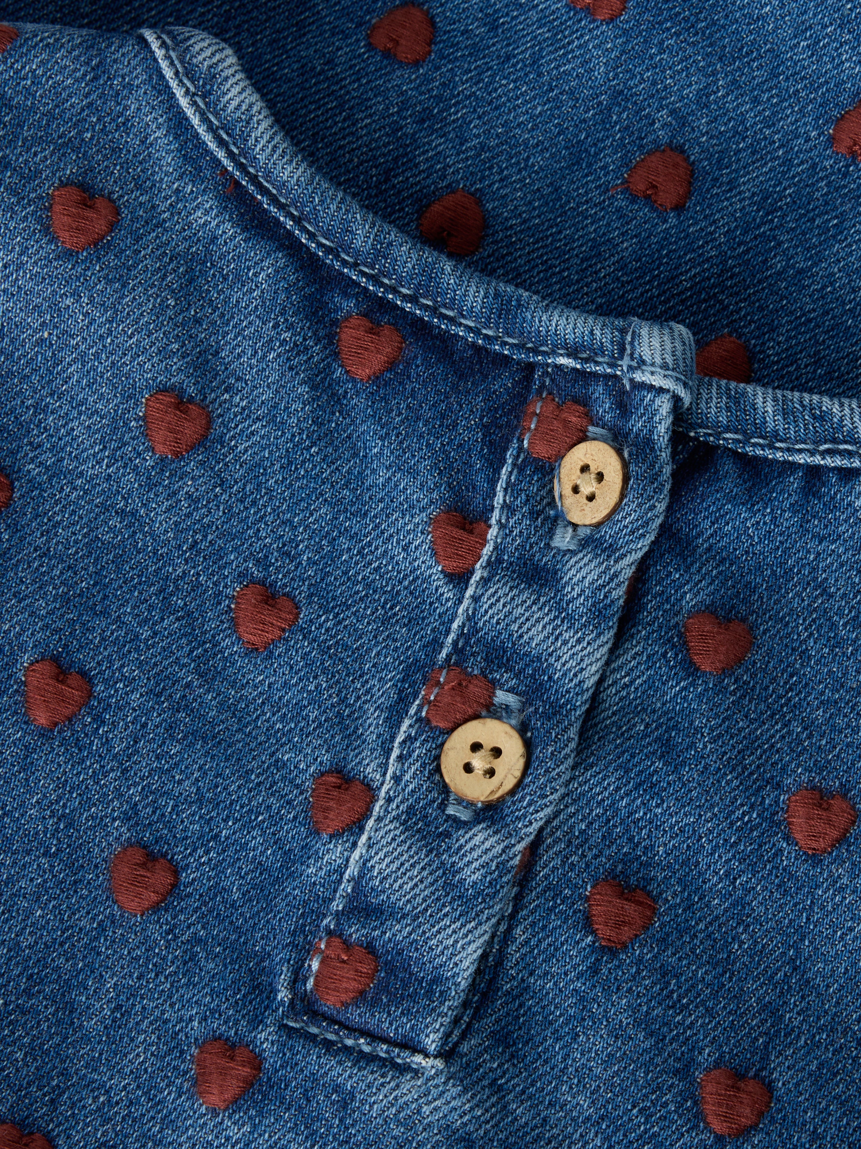 Lil Atelier Liva - Lea Spencer - Dark Blue Denim/Hearts