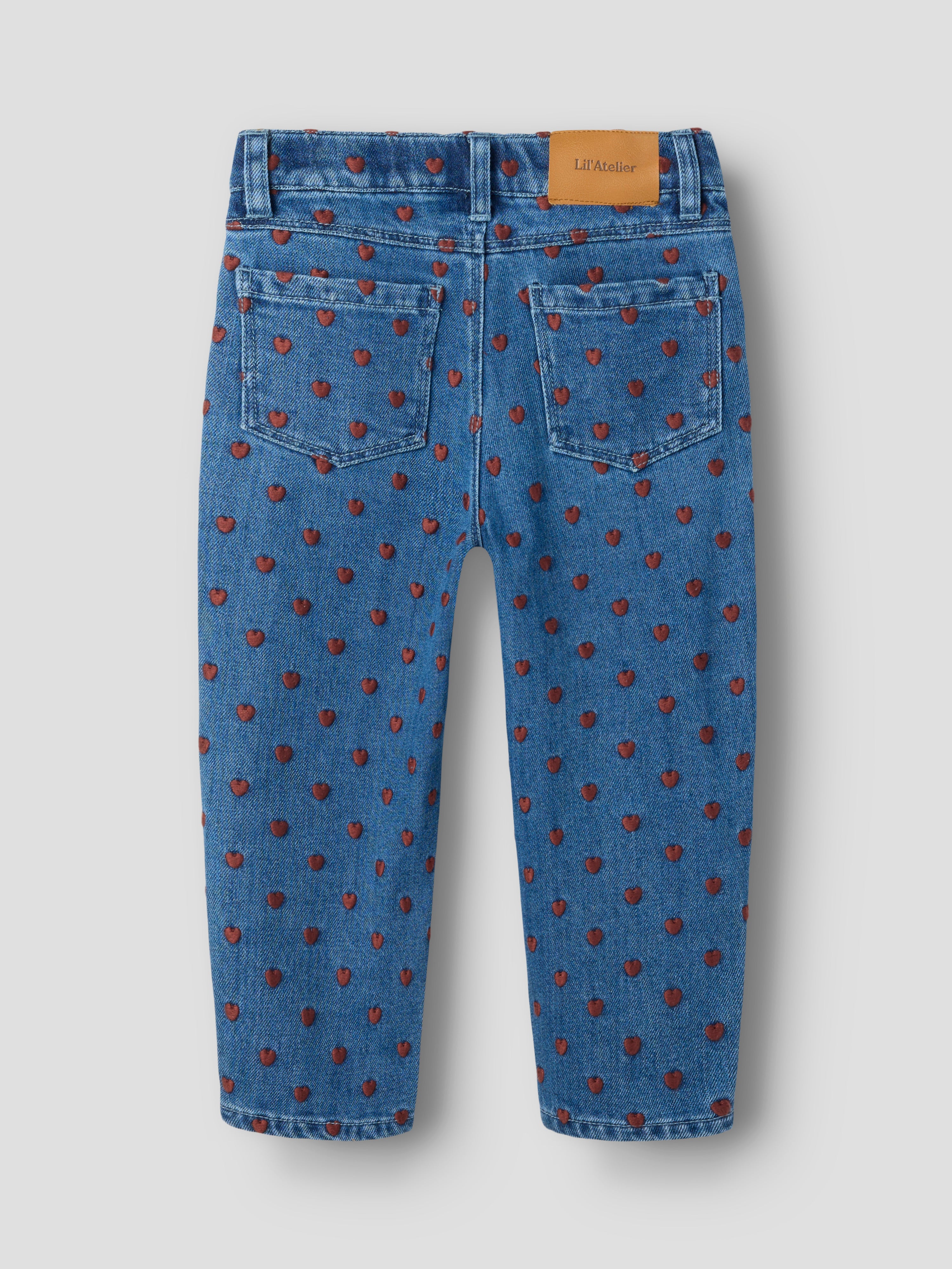 Lil Atelier Liva - Loose Jeans - Dark Blue Denim/Hearts