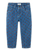 Lil Atelier Liva - Loose Jeans - Dark Blue Denim/Hearts