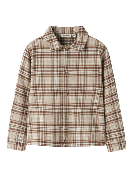Lil Atelier Renrik - LS Loose Shirt - White Pepper