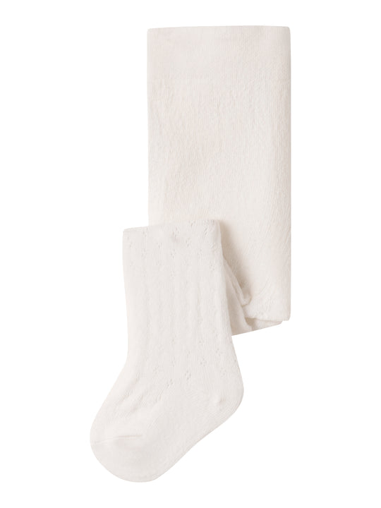 Lil Atelier Ilso - Rug Pointelle Pantyhose - Coconut Milk
