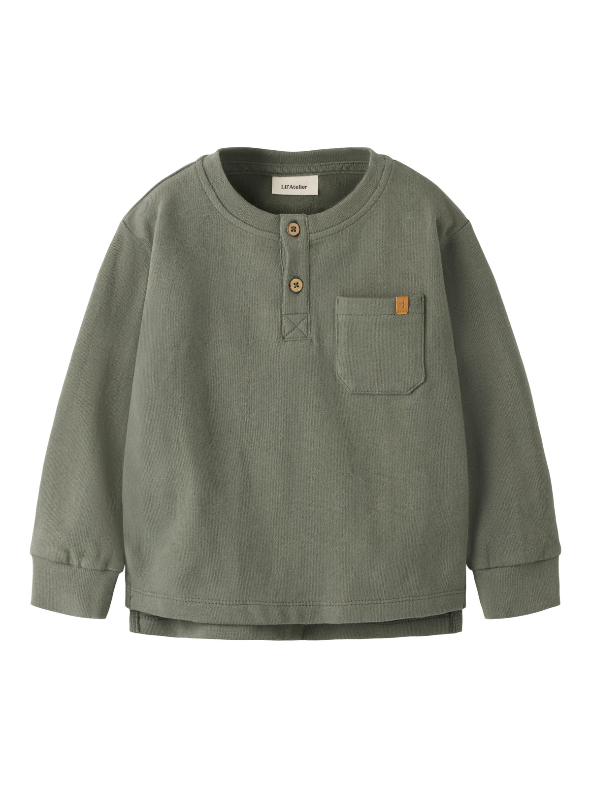 Lil Atelier Solaima - LS Loose Top - Mulled Basil