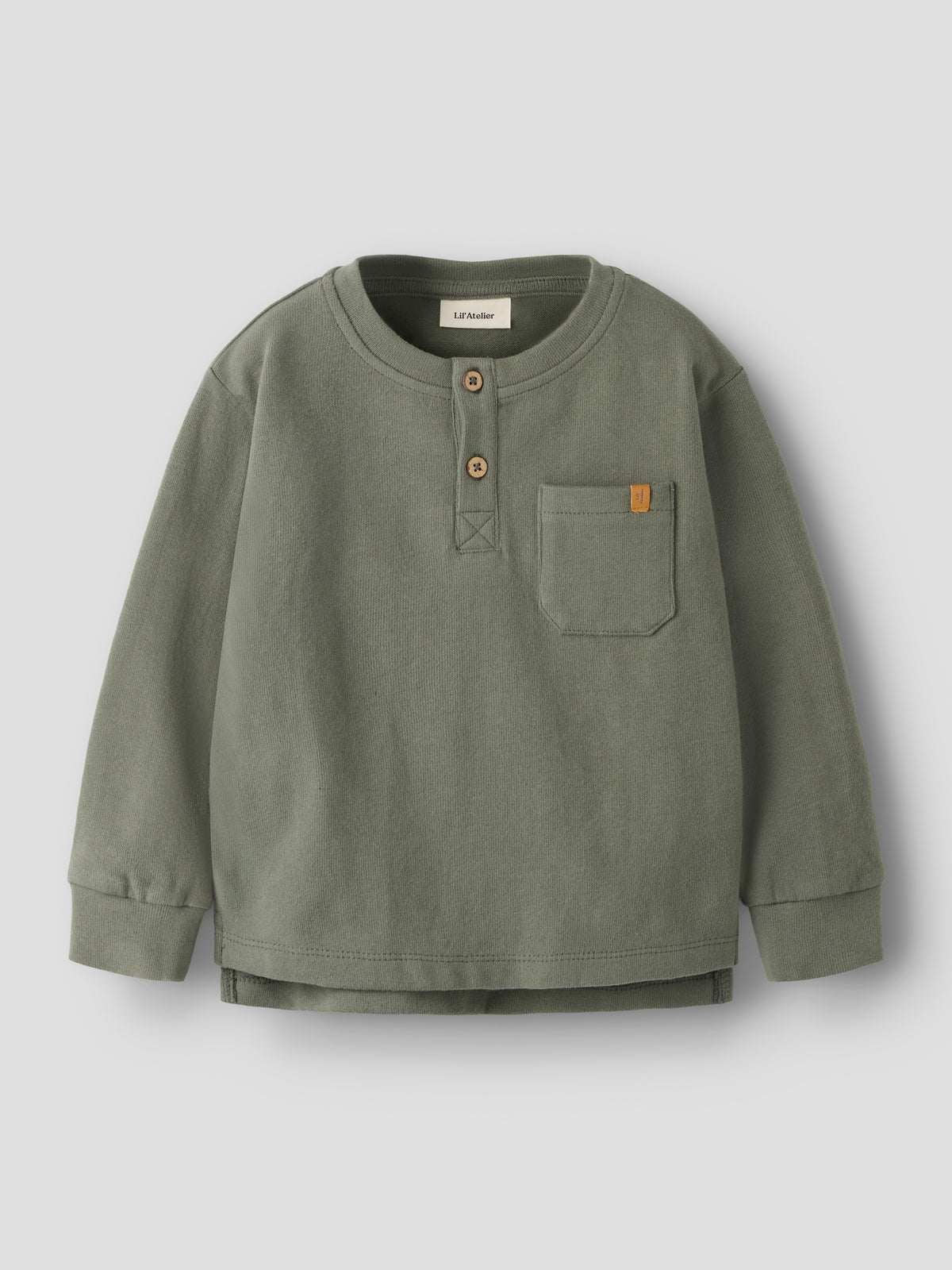 Lil Atelier Solaima - LS Loose Top - Mulled Basil