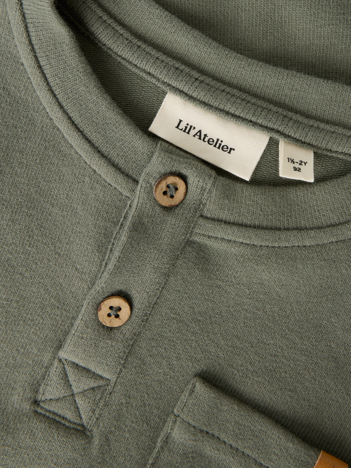 Lil Atelier Solaima - LS Loose Top - Mulled Basil