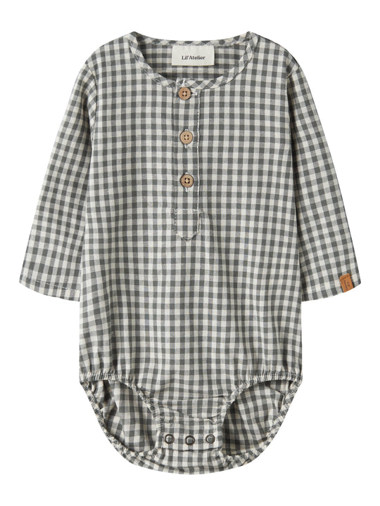 Lil Atelier Roanne - LS Body Shirt - Mulled Basil