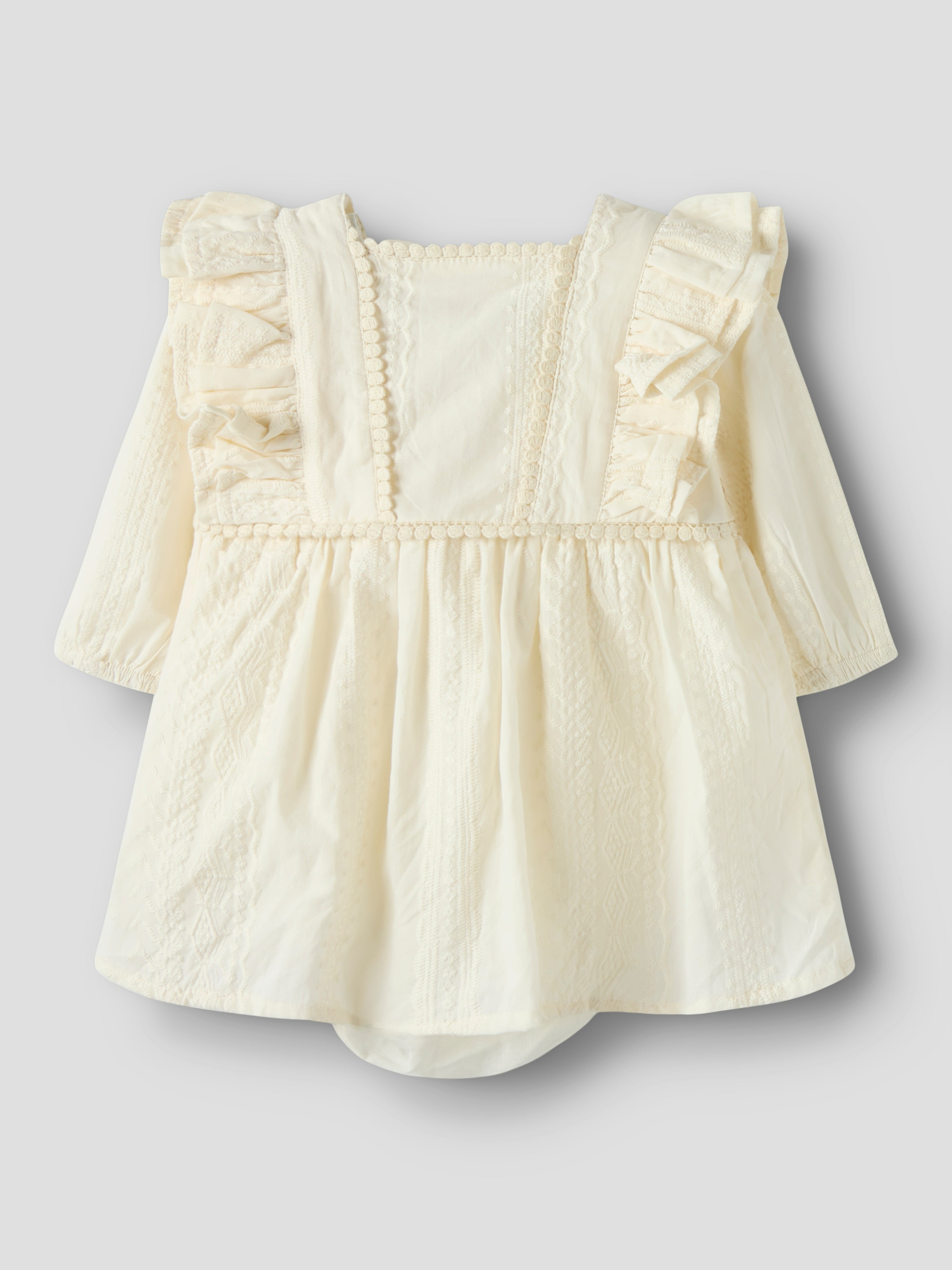 Lil Atelier Roso LS Body Dress - Turtledove