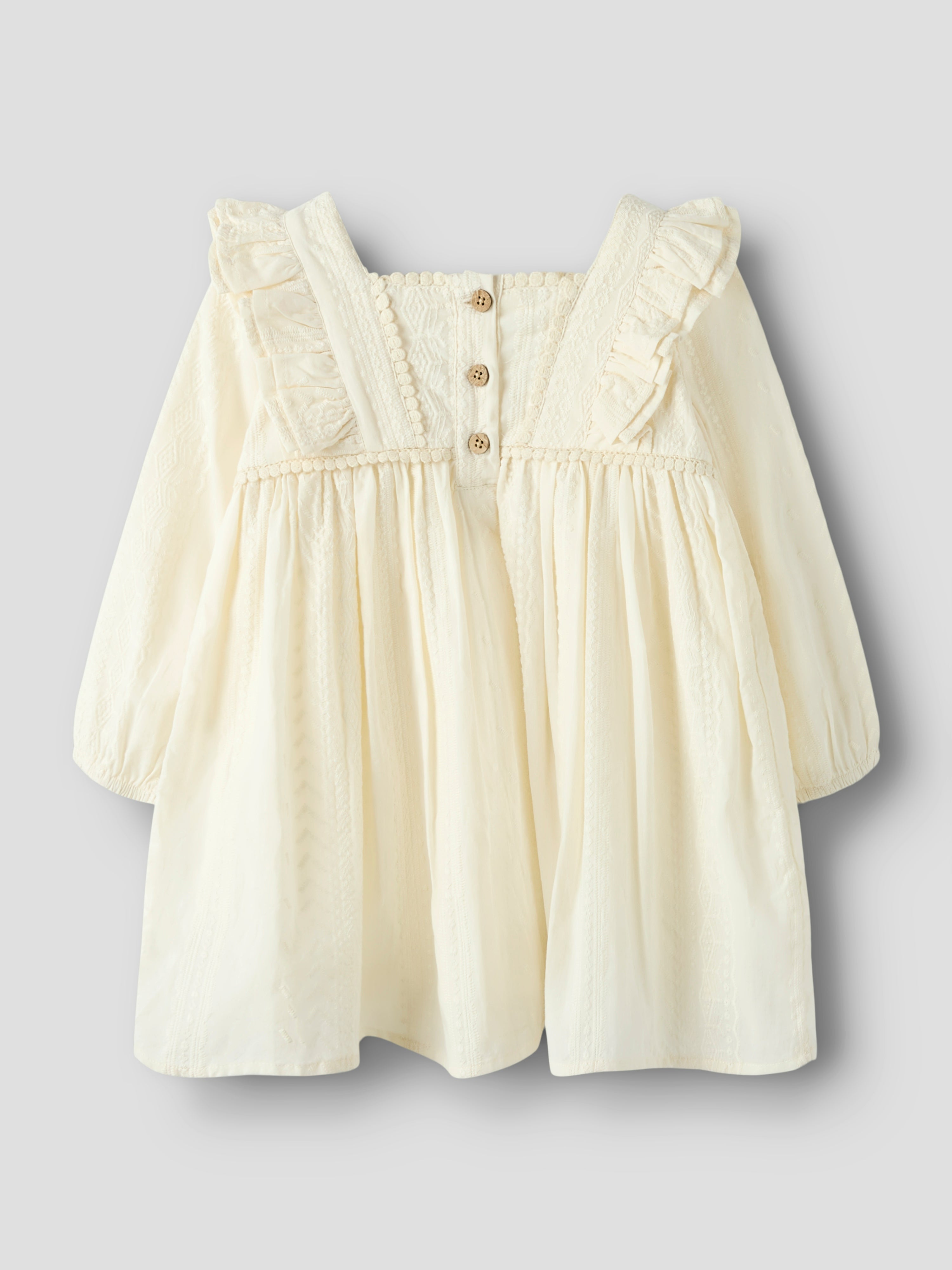 Lil Atelier Roso LS Dress - Turtledove