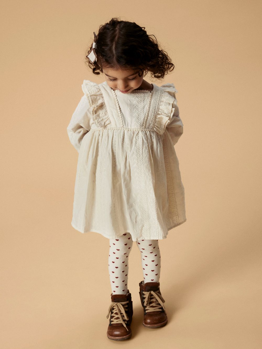 Lil Atelier Roso LS Dress - Turtledove