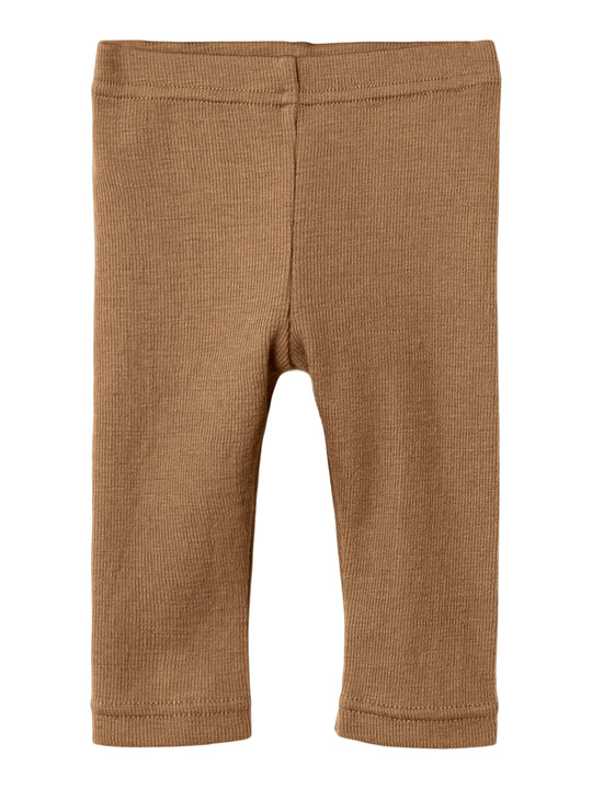 Lil Atelier Noel Nab Wool Leggings - Tigers Eye