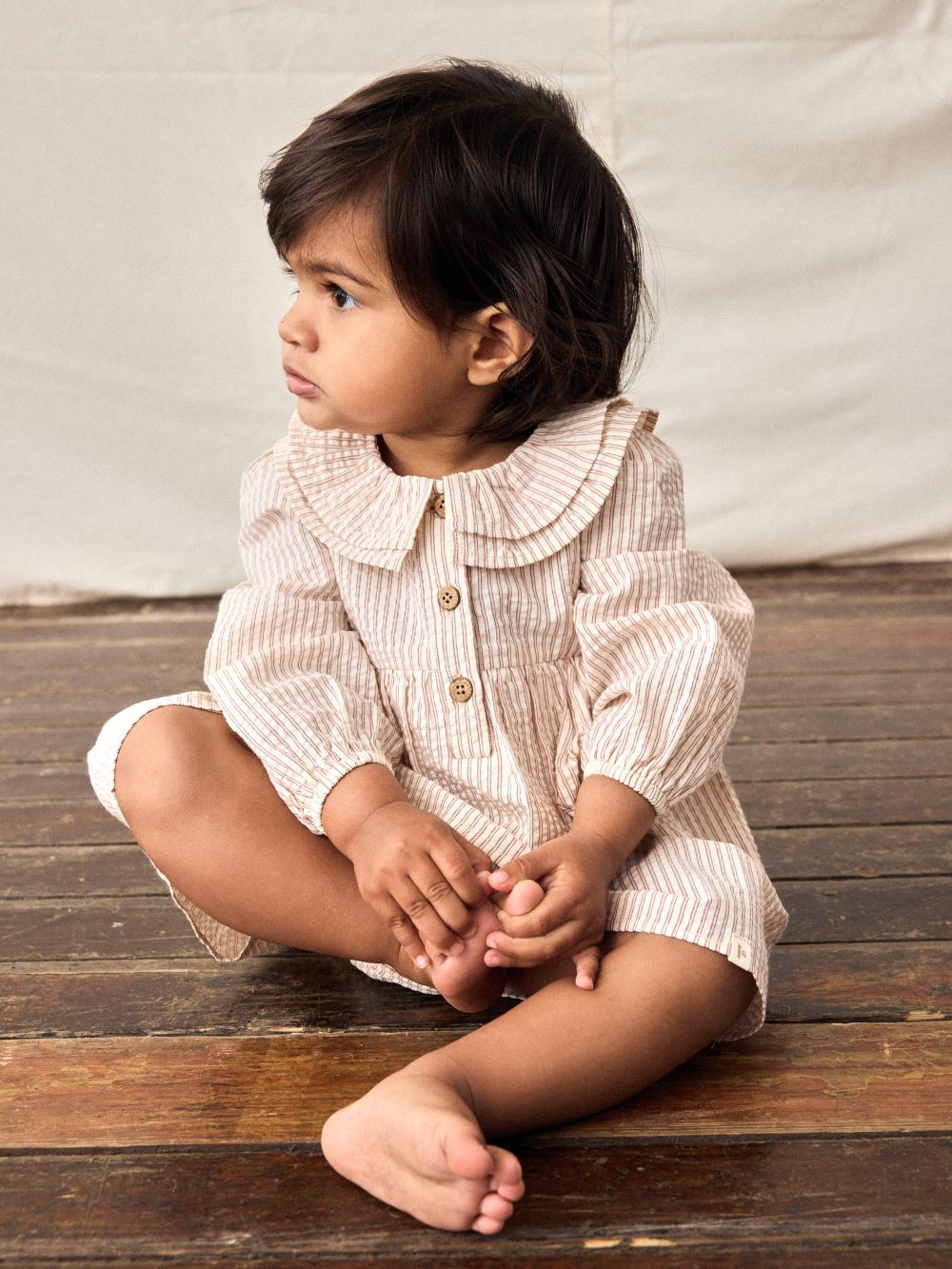 Lil Atelier Lucia LS Body Dress - Turtledove