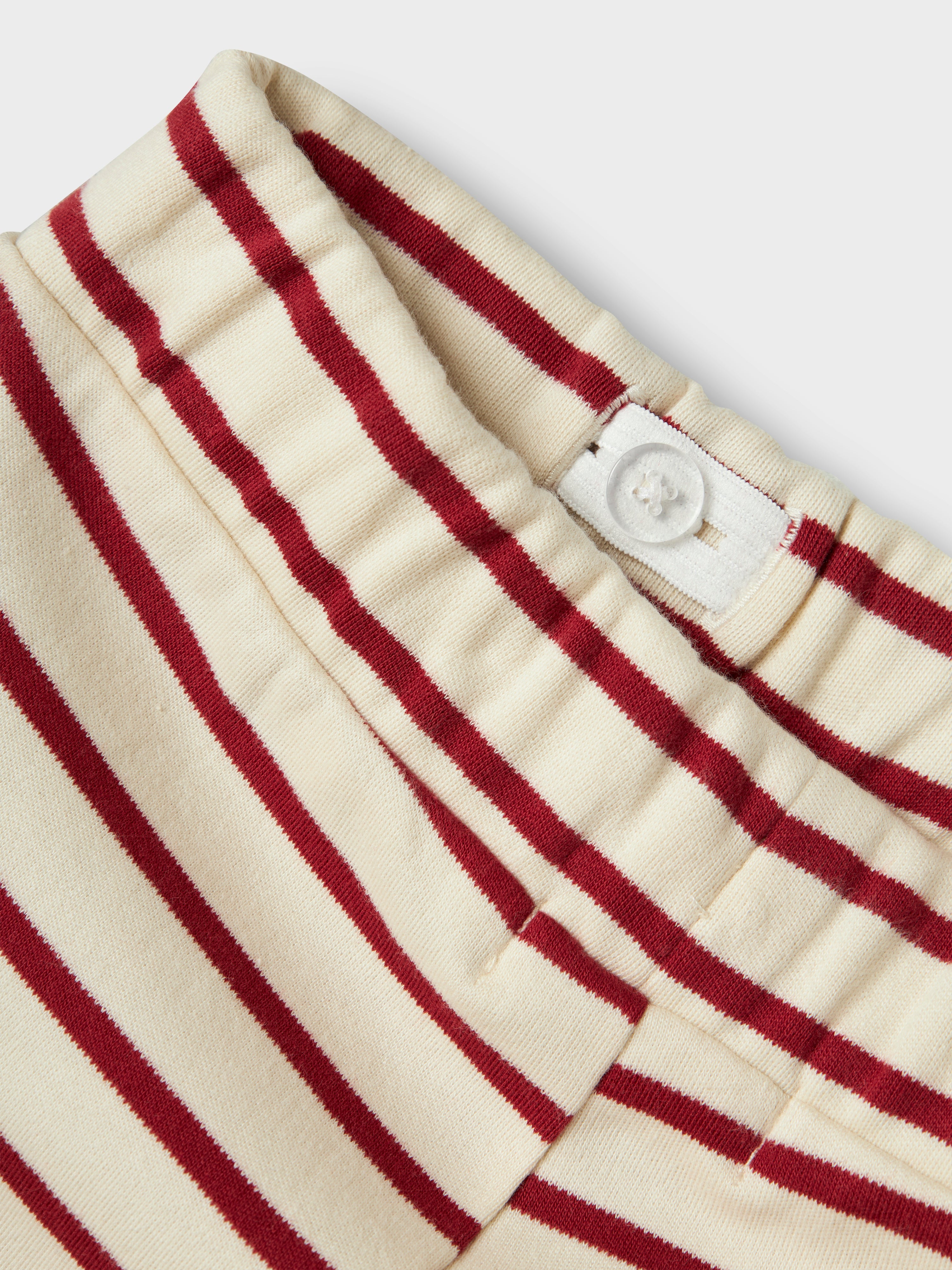 Lil Atelier Limia Wide Pants - Turtledove/Red Dahlia