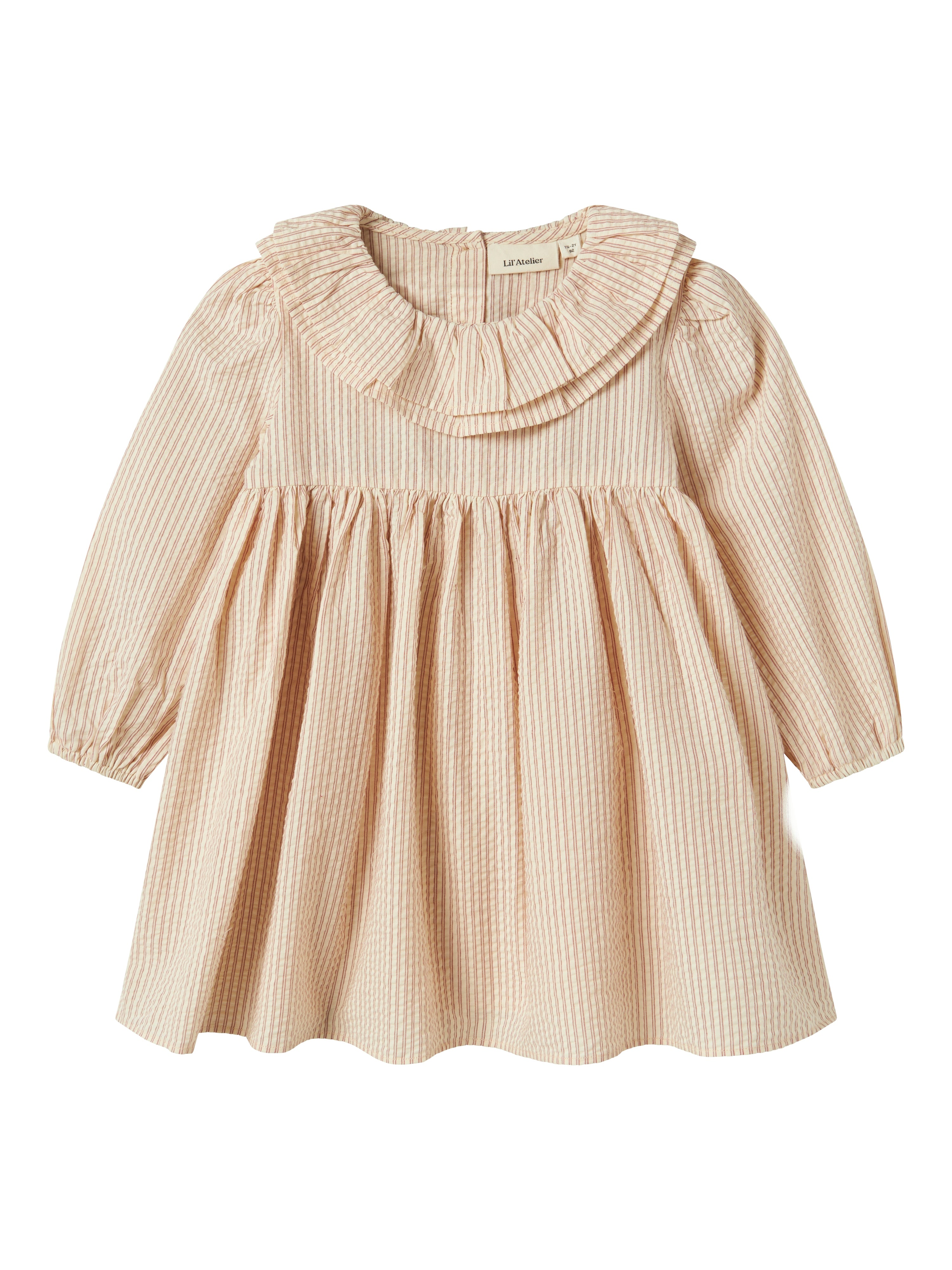 Lil Atelier Lucia LS Dress - Turtledove