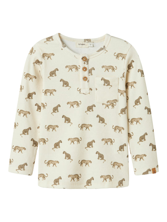 Lil Atelier Lavo Eno Top - Turtledove