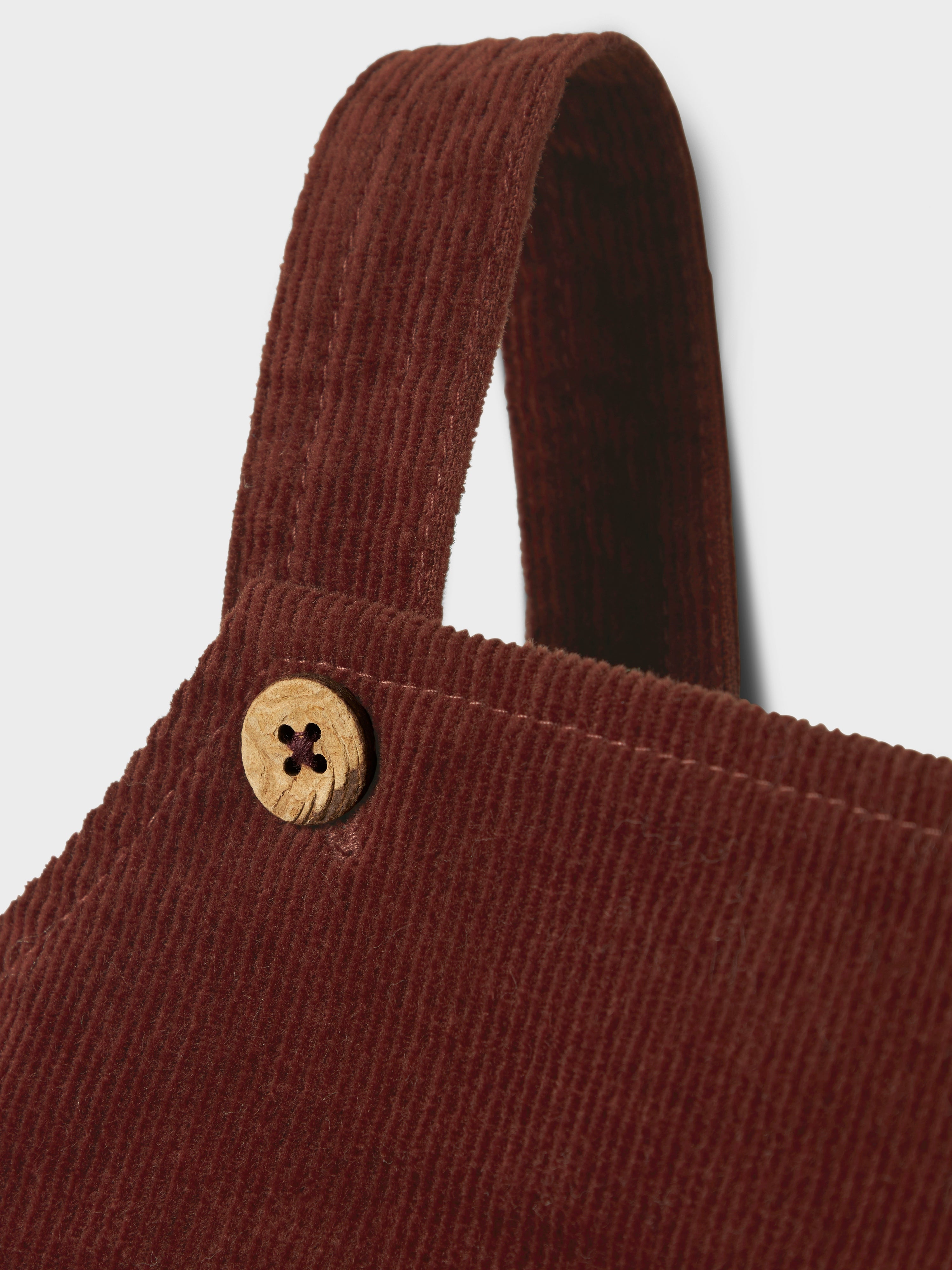 Lil Atelier Obert Cord Overall - Hot Chocolate