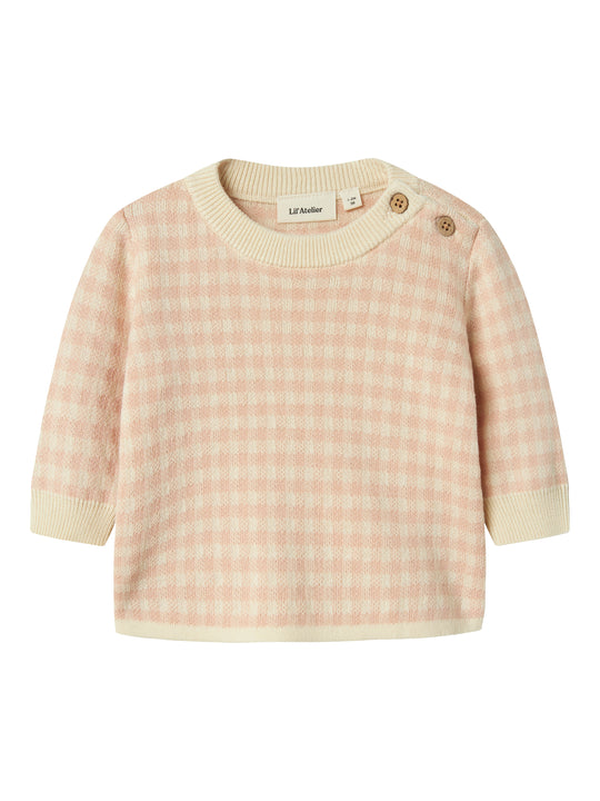 Lil Atelier Nadie Loose Knit - Cameo Rose