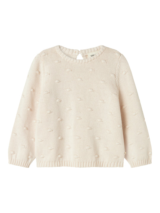 Lil Atelier Gable Loose Knit - Pastel Parchment