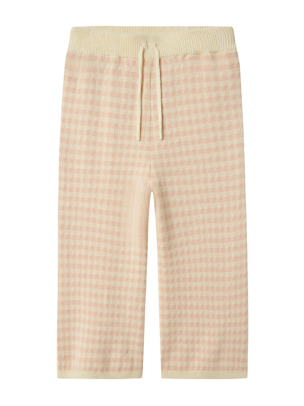 Lil Atelier Nadie Wide Knit Pants - Cameo Rose