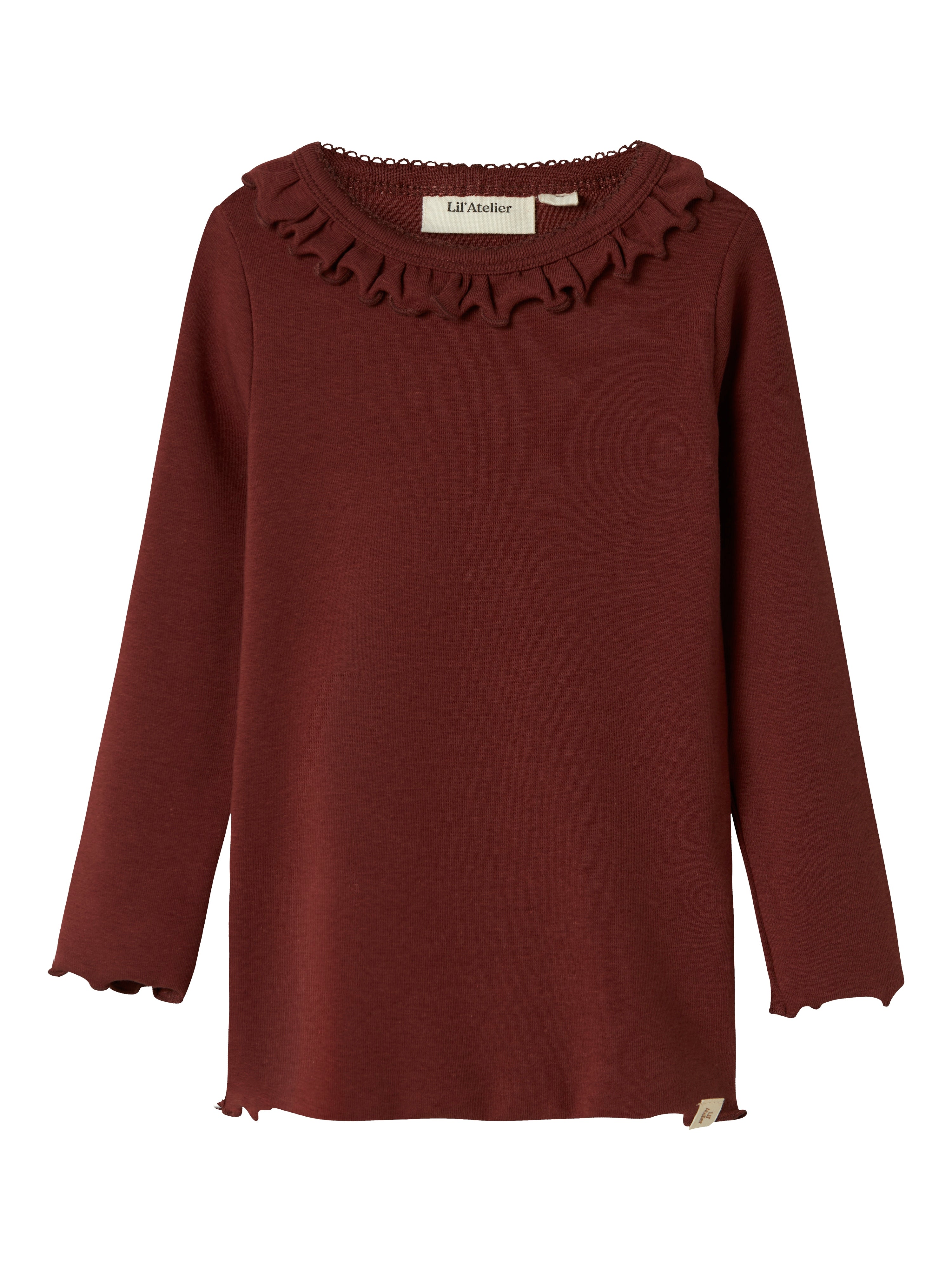 Lil Atelier Gayo Koj Slim Top - Hot Chocolate