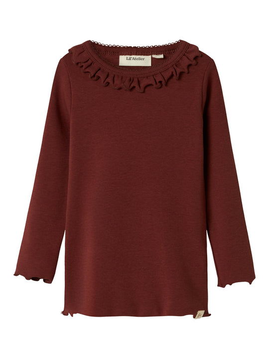 Lil Atelier Gayo Koj Slim Top - Hot Chocolate