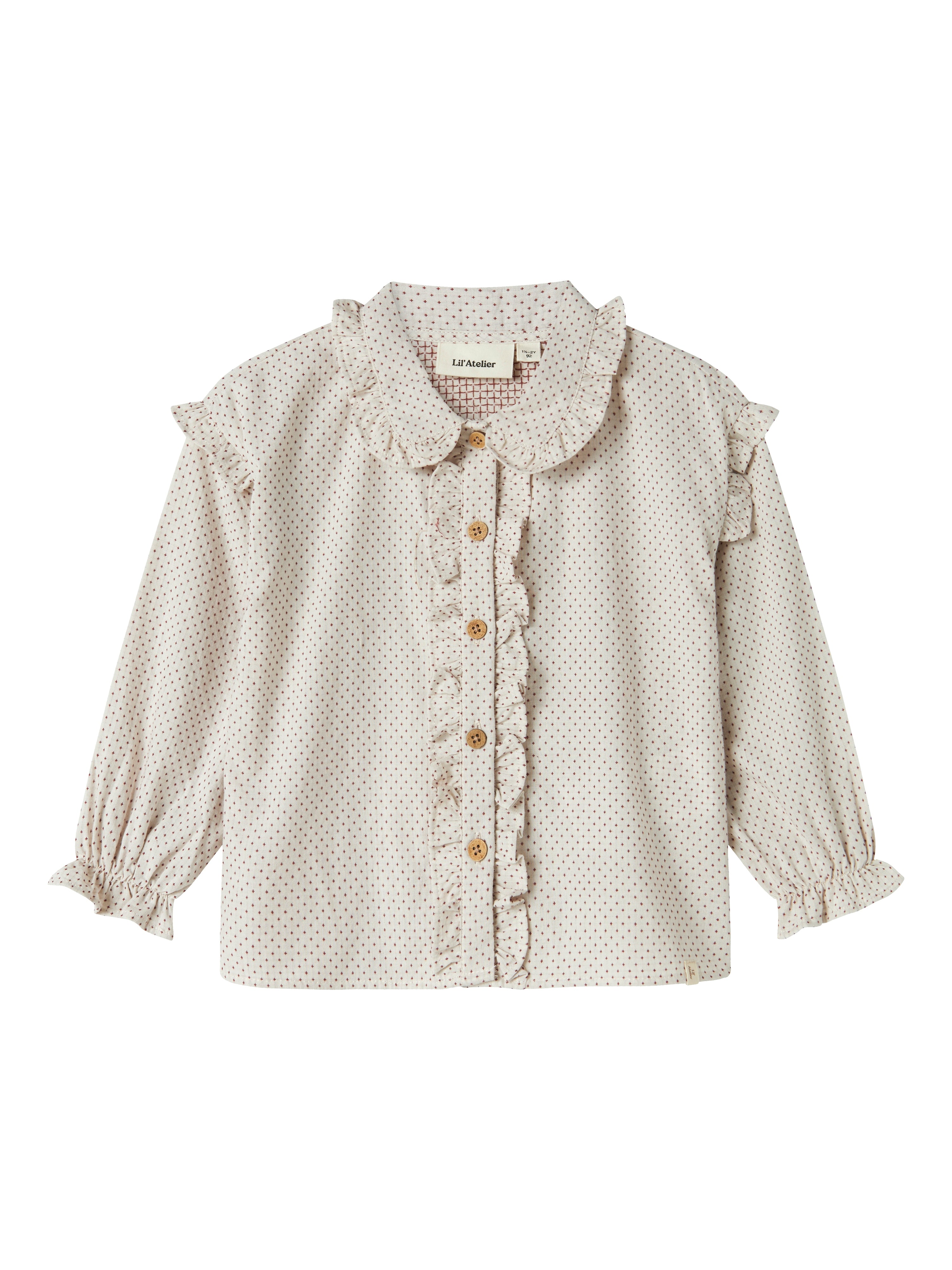 Lil Atelier Olena Loose Shirt - Pastel Parchment