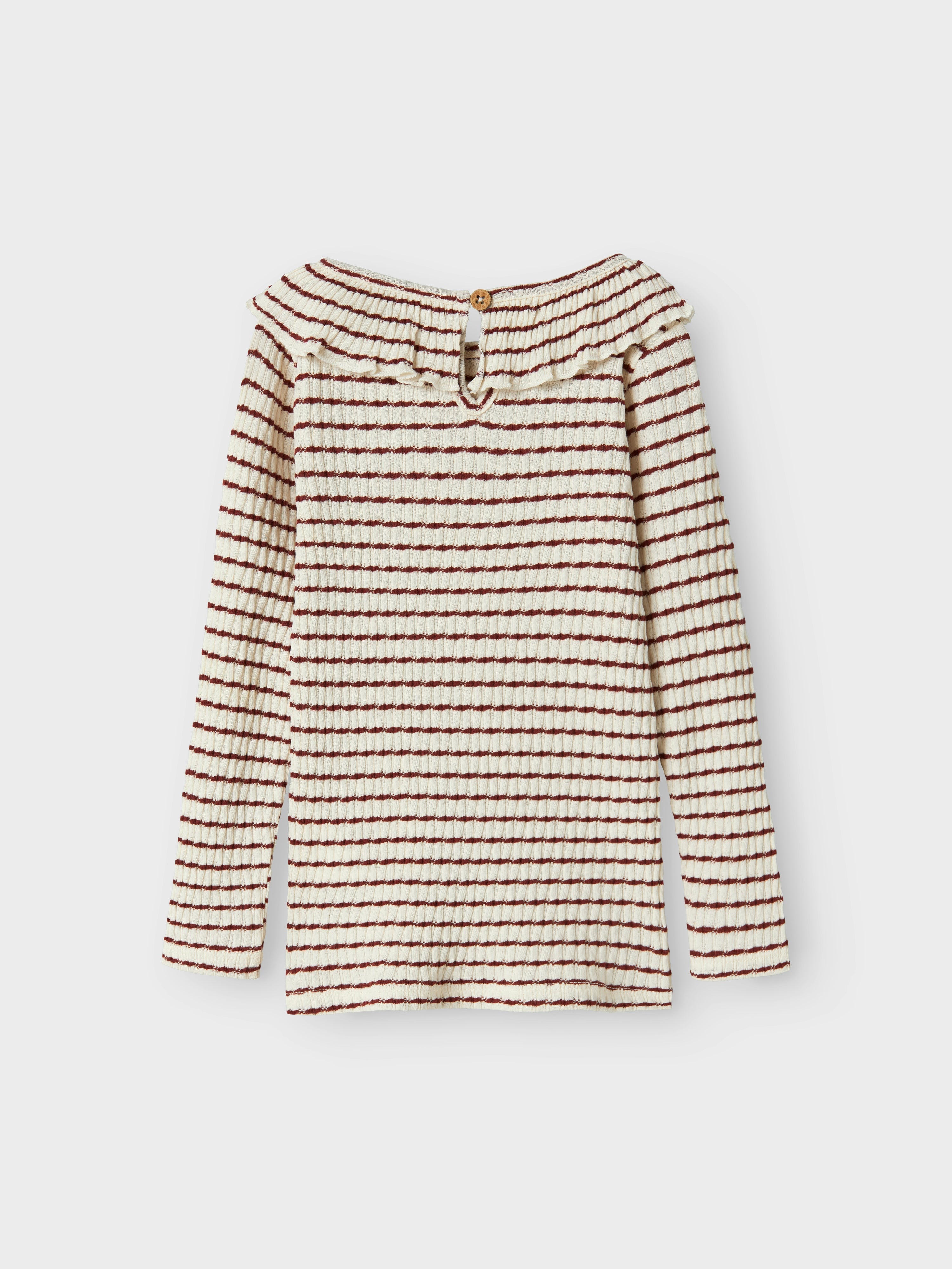 Lil Atelier Sophia Slim Top - Hot Chocolate