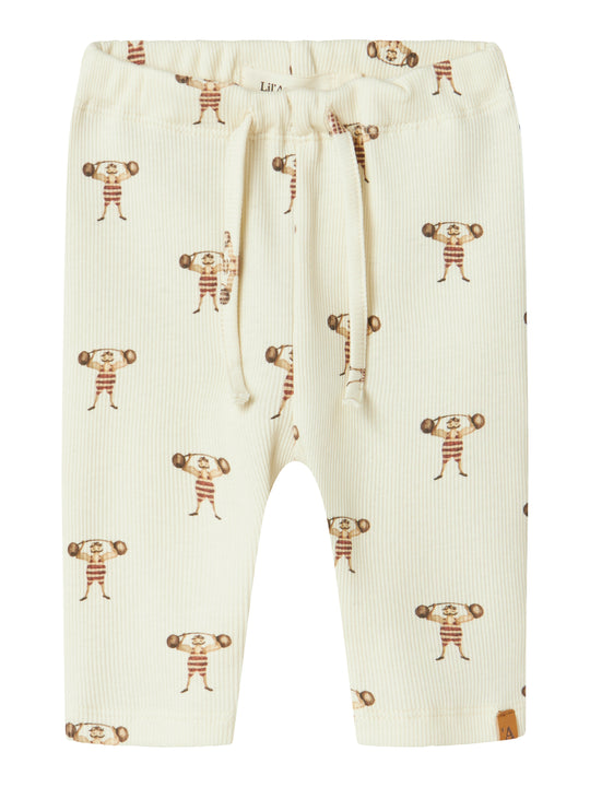 Lil Atelier Lavo Emi Loose Pants - Turtledove/Strong Man