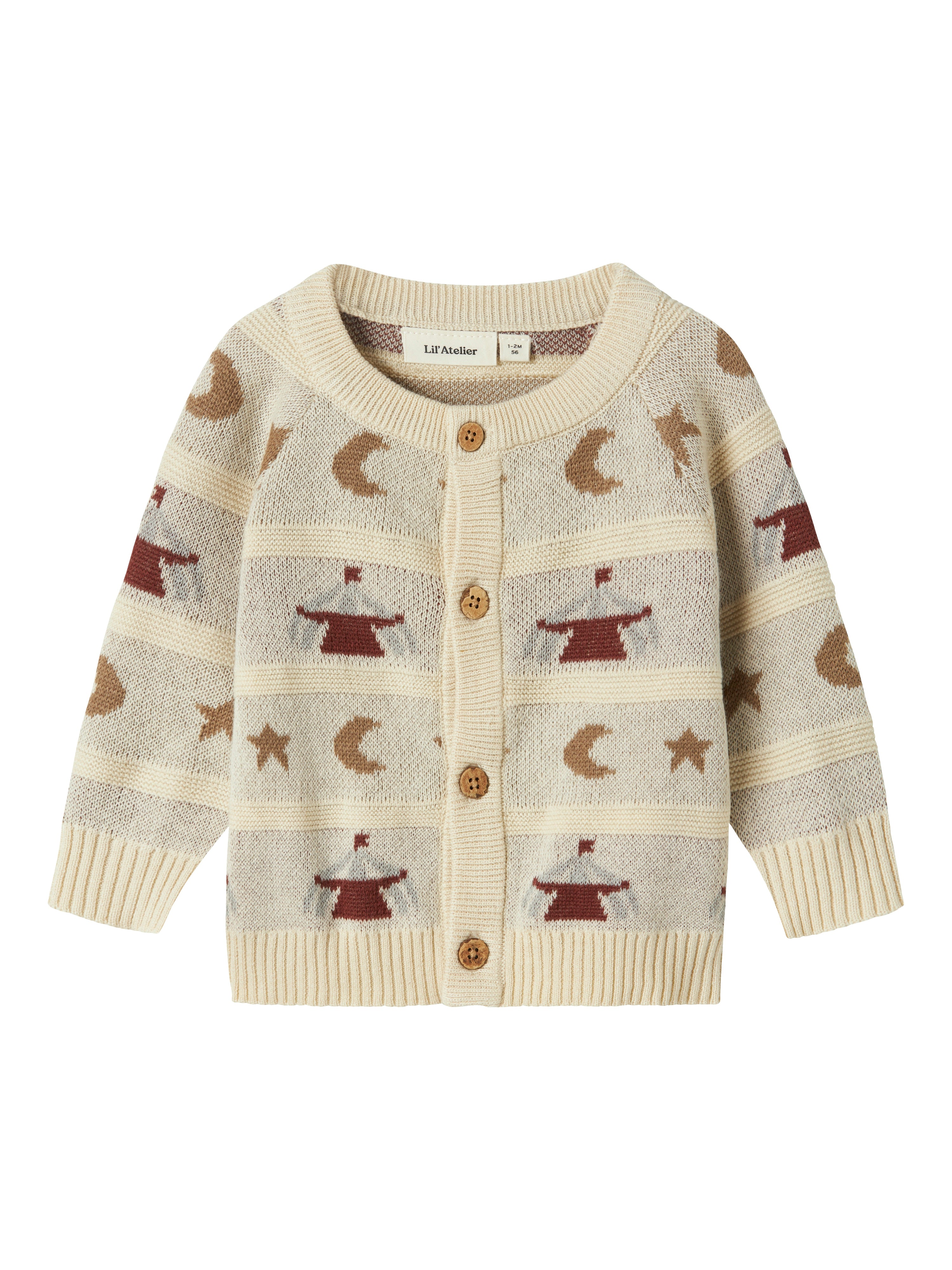 Lil Atelier Lamai Knit Cardigan - Turtledove