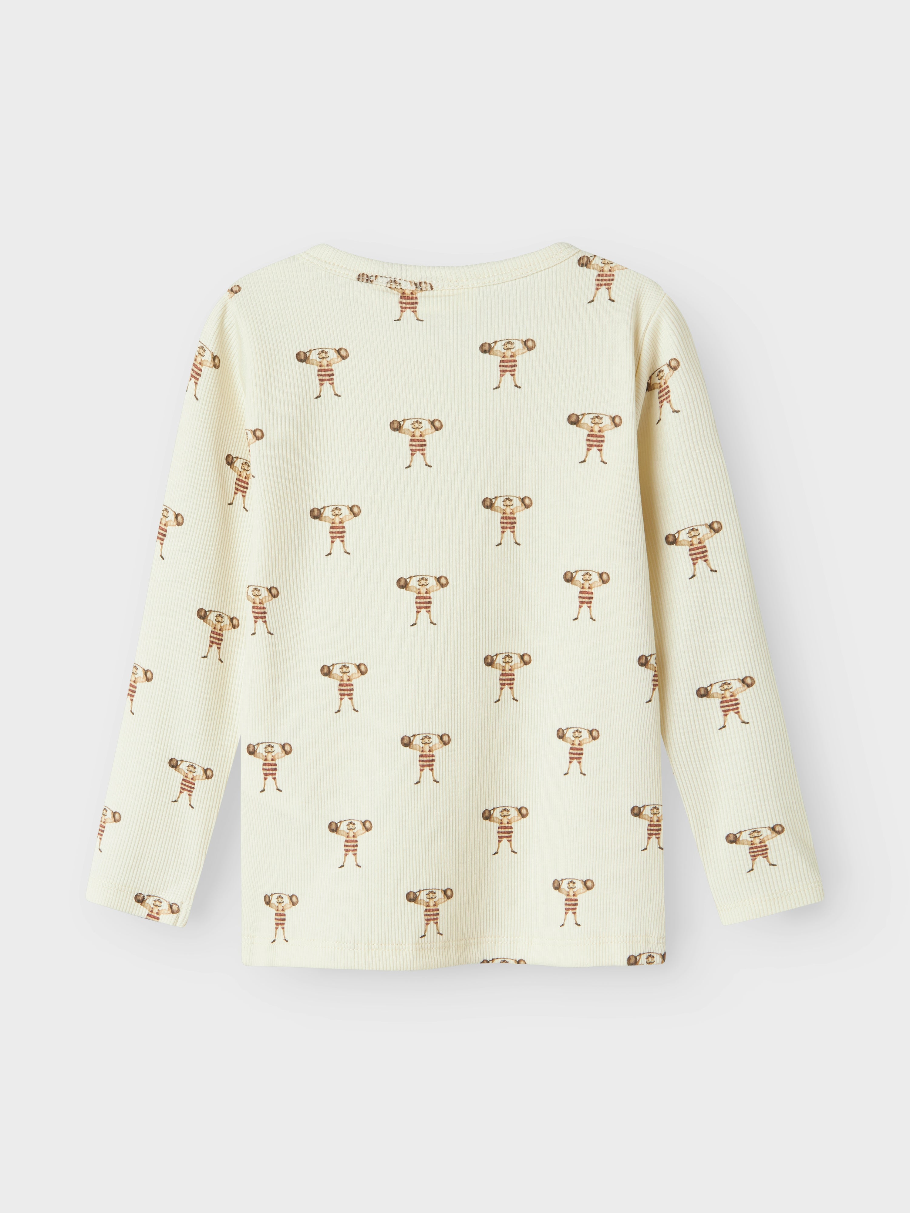 Lil Atelier Lavo Enk Top - Turtledove/Strong man