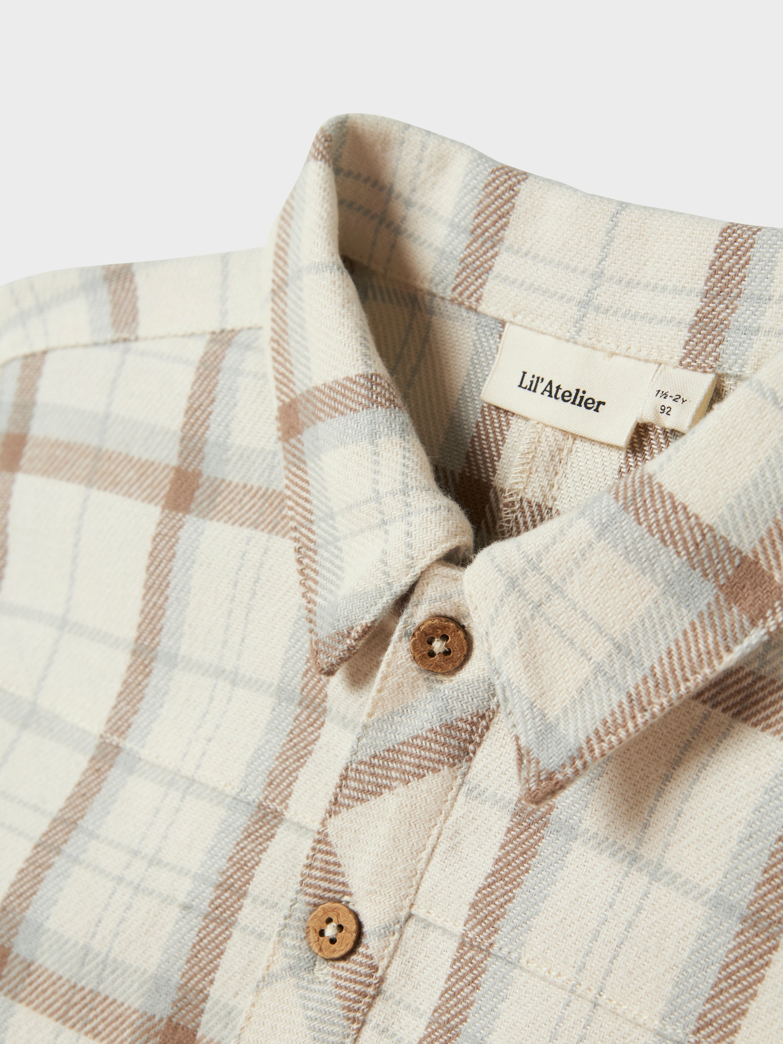 Lil Atelier Otis Loose Shirt - Turtledove